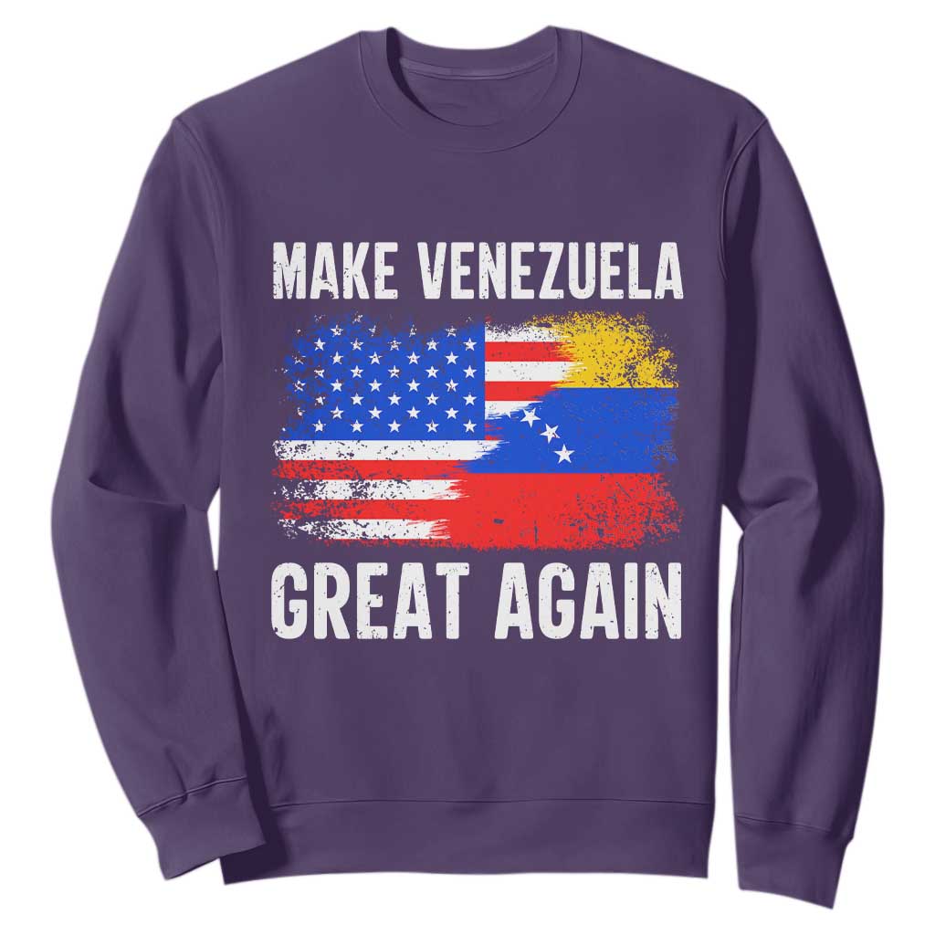 Make Venezuela Great Again Sweatshirt Political Gift TS12 Purple Print Your Wear