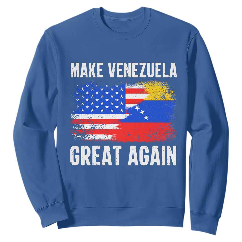 Make Venezuela Great Again Sweatshirt Political Gift TS12 Royal Blue Print Your Wear