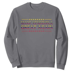 International Venezuela Gifts Sweatshirt Make Venezuela Great Again TS12 Charcoal Print Your Wear