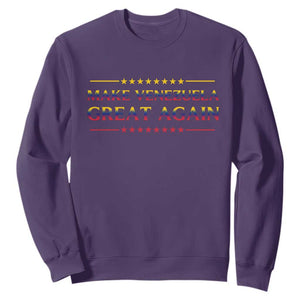 International Venezuela Gifts Sweatshirt Make Venezuela Great Again TS12 Purple Print Your Wear