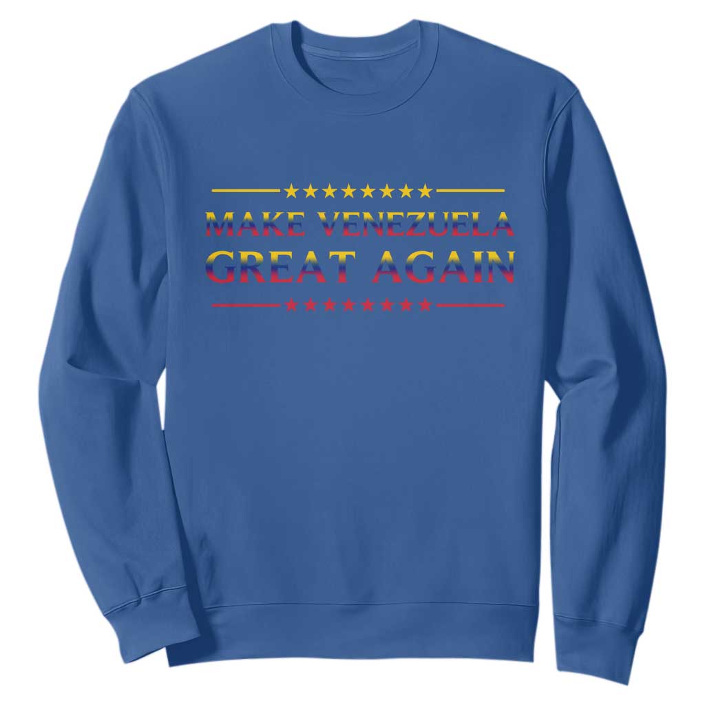 International Venezuela Gifts Sweatshirt Make Venezuela Great Again TS12 Royal Blue Print Your Wear
