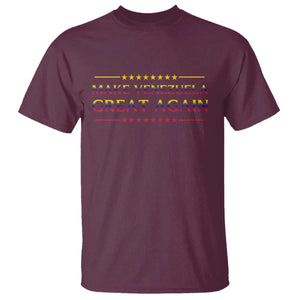 International Venezuela Gifts T Shirt Make Venezuela Great Again TS12 Maroon Print Your Wear