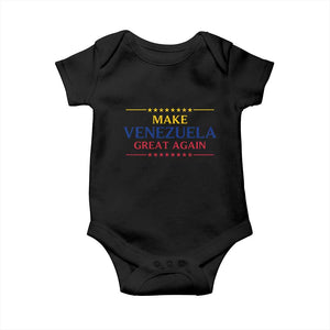 Venezuela Libre Baby Onesie Make Venezuela Great Again TS12 Black Print Your Wear