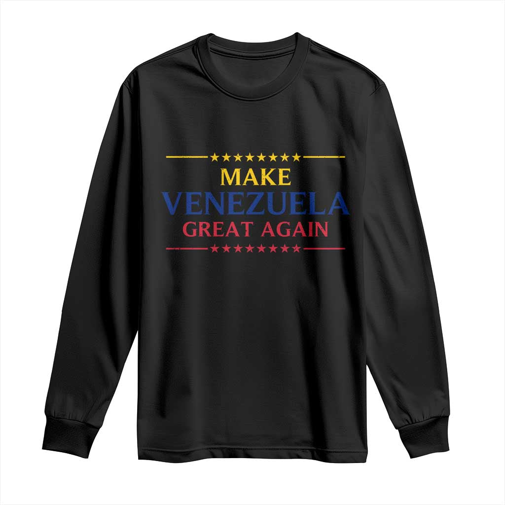 Venezuela Libre Long Sleeve Shirt Make Venezuela Great Again TS12 Black Print Your Wear