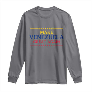 Venezuela Libre Long Sleeve Shirt Make Venezuela Great Again TS12 Charcoal Print Your Wear