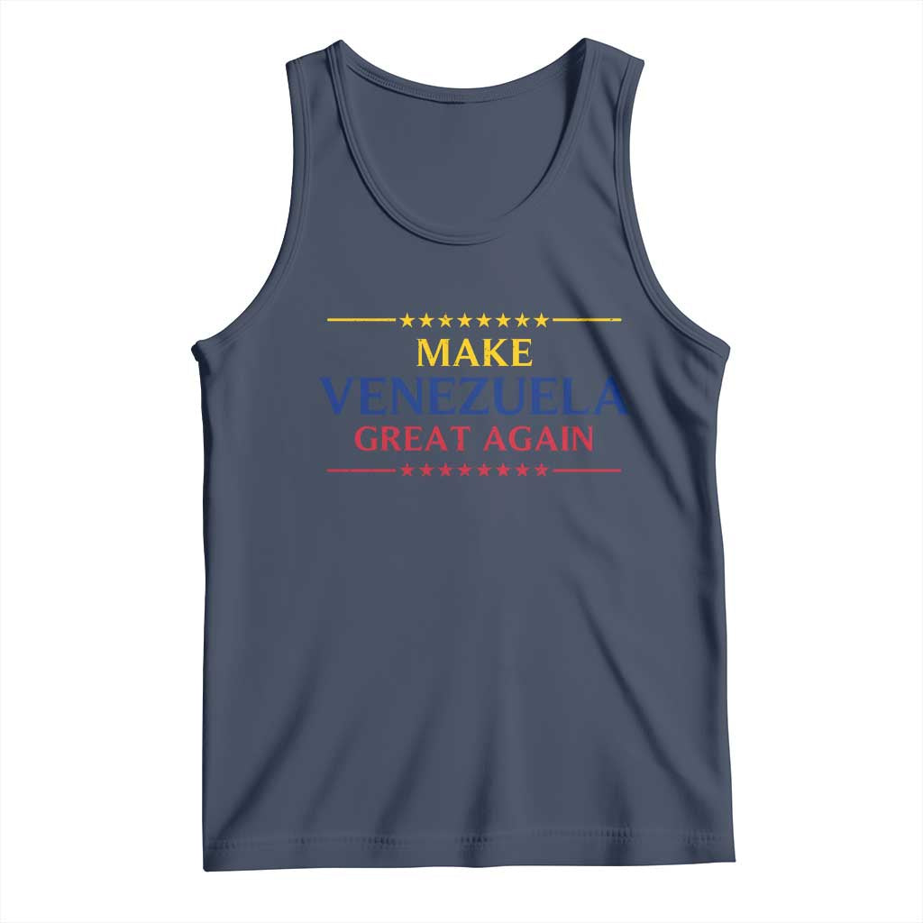 Venezuela Libre Tank Top Make Venezuela Great Again TS12 Navy Print Your Wear