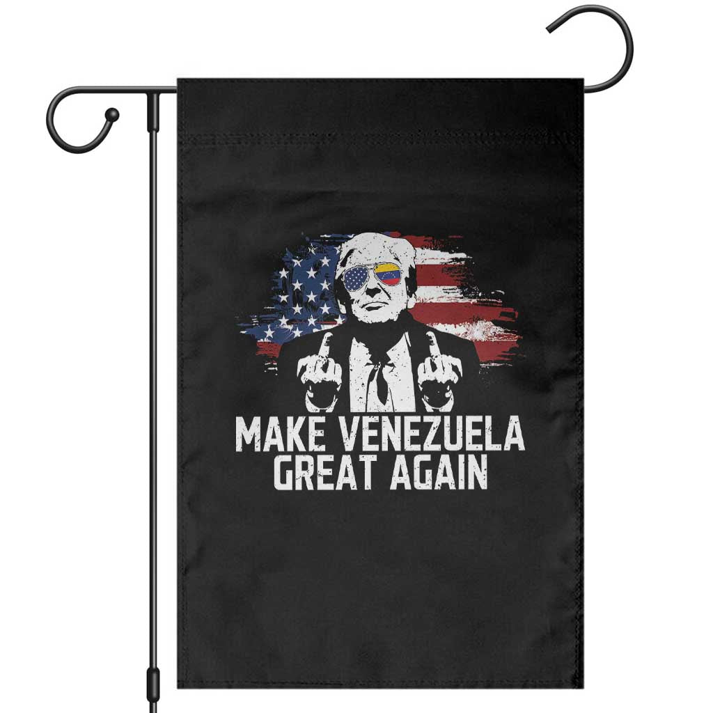 MVGA Make Venezuela Great Again Garden Flag Funny Political Gift TS12 Black Print Your Wear