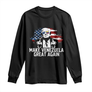 MVGA Make Venezuela Great Again Long Sleeve Shirt Funny Political Gift TS12 Black Print Your Wear