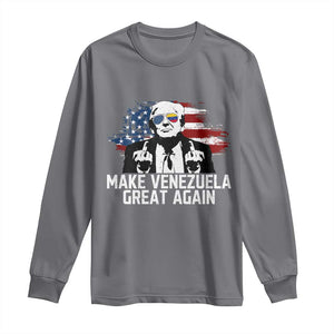 MVGA Make Venezuela Great Again Long Sleeve Shirt Funny Political Gift TS12 Charcoal Print Your Wear