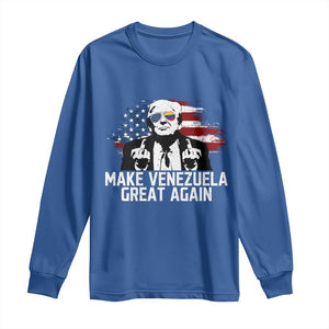 MVGA Make Venezuela Great Again Long Sleeve Shirt Funny Political Gift TS12 Royal Blue Print Your Wear