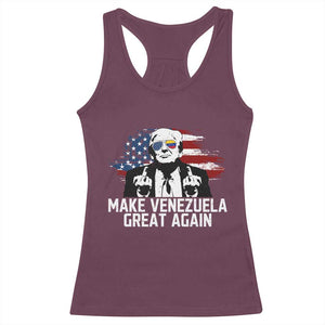 MVGA Make Venezuela Great Again Racerback Tank Top Funny Political Gift TS12 Maroon Print Your Wear
