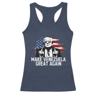 MVGA Make Venezuela Great Again Racerback Tank Top Funny Political Gift TS12 Navy Print Your Wear