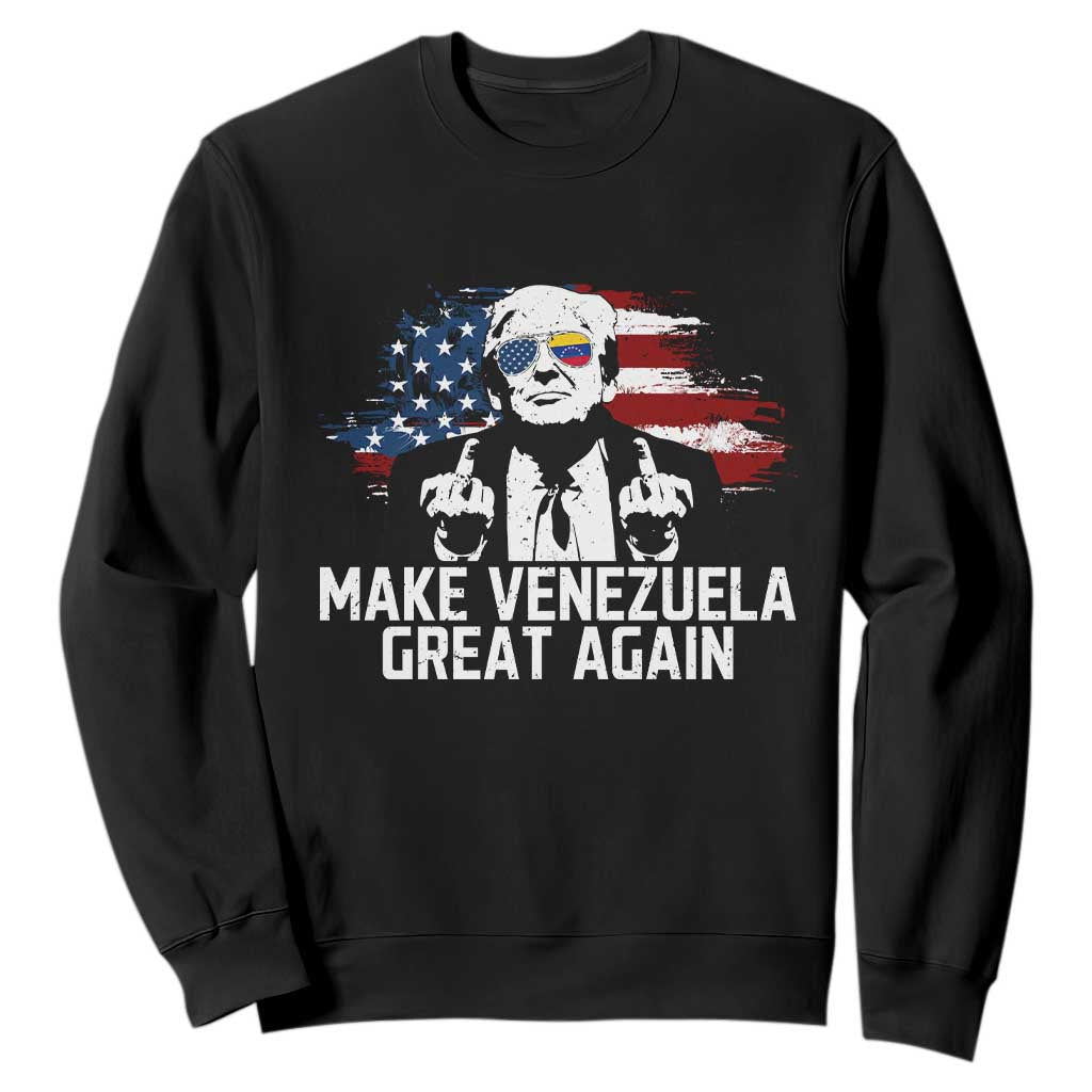 MVGA Make Venezuela Great Again Sweatshirt Funny Political Gift TS12 Black Print Your Wear