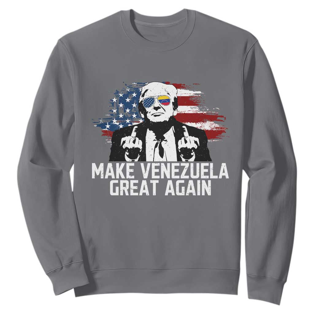 MVGA Make Venezuela Great Again Sweatshirt Funny Political Gift TS12 Charcoal Print Your Wear
