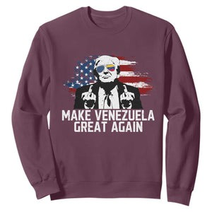 MVGA Make Venezuela Great Again Sweatshirt Funny Political Gift TS12 Maroon Print Your Wear