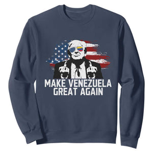 MVGA Make Venezuela Great Again Sweatshirt Funny Political Gift TS12 Navy Print Your Wear