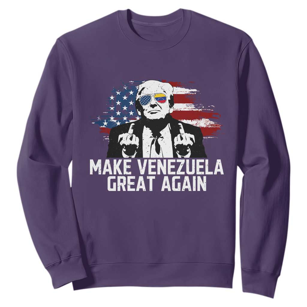 MVGA Make Venezuela Great Again Sweatshirt Funny Political Gift TS12 Purple Print Your Wear