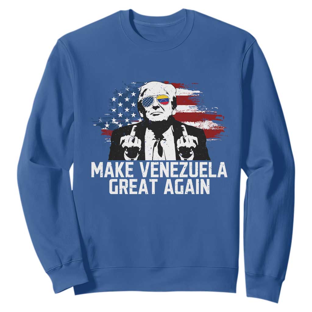 MVGA Make Venezuela Great Again Sweatshirt Funny Political Gift TS12 Royal Blue Print Your Wear