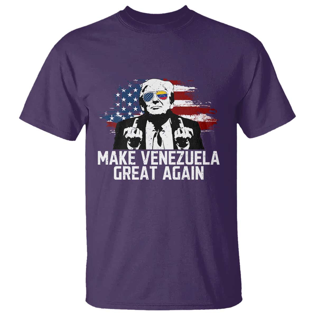 MVGA Make Venezuela Great Again T Shirt Funny Political Gift TS12 Purple Print Your Wear