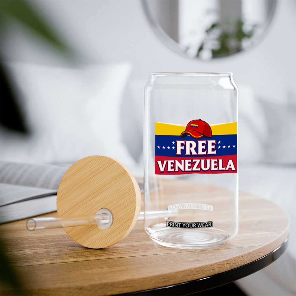 Free Venezuela Flag Patriotic Glass Can Venezuela Pride TS12 Print Your Wear