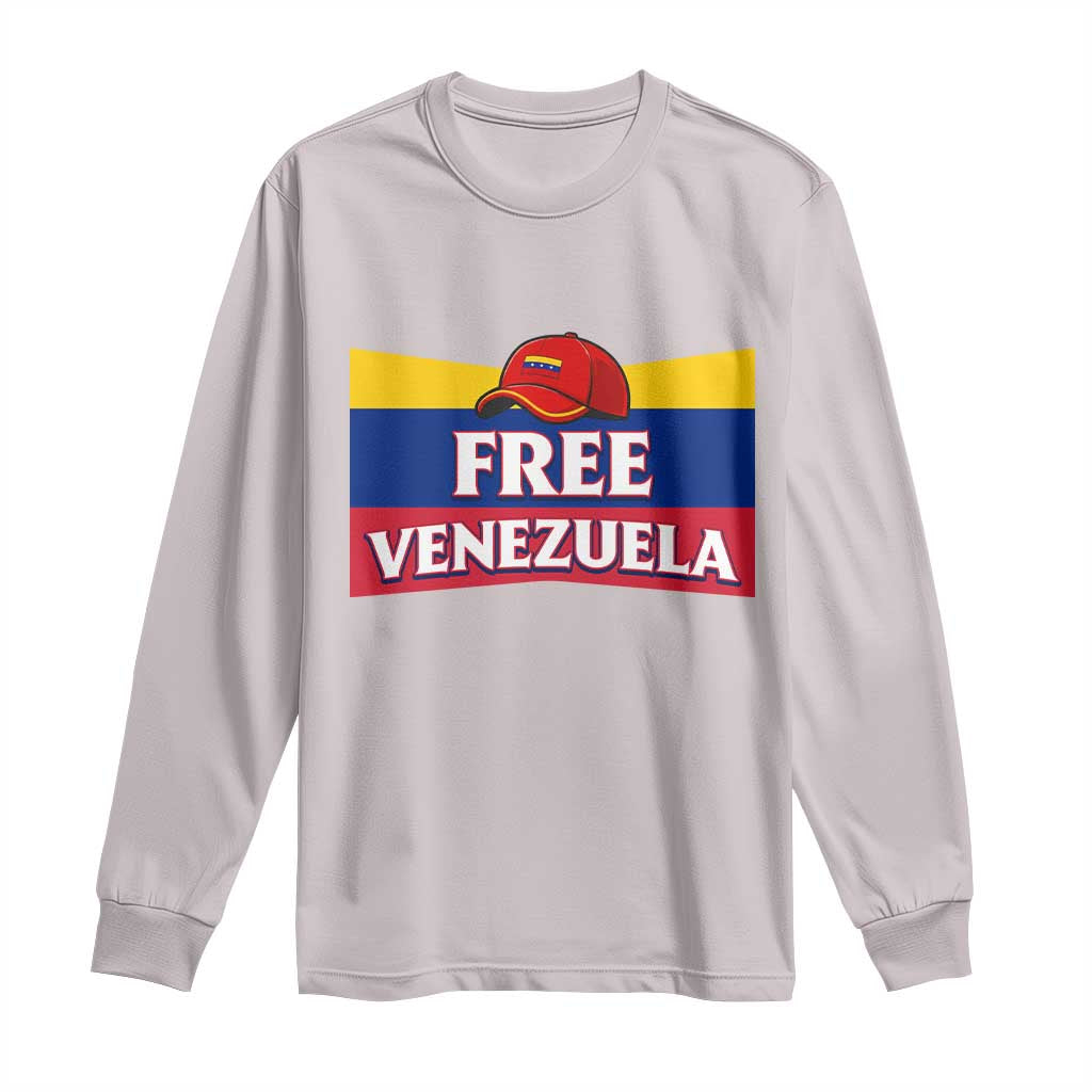 Free Venezuela Flag Patriotic Long Sleeve Shirt Venezuela Pride TS12 Ice Gray Print Your Wear