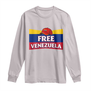 Free Venezuela Flag Patriotic Long Sleeve Shirt Venezuela Pride TS12 Ice Gray Print Your Wear