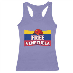 Free Venezuela Flag Patriotic Racerback Tank Top Venezuela Pride TS12 Violet Print Your Wear