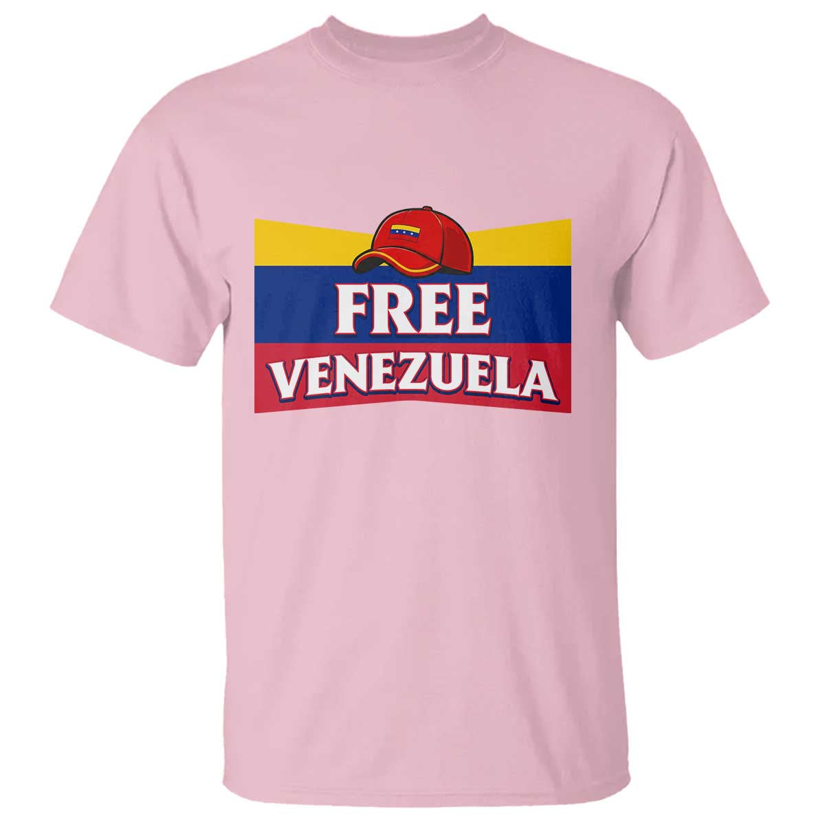 Free Venezuela Flag Patriotic T Shirt Venezuela Pride TS12 Light Pink Print Your Wear