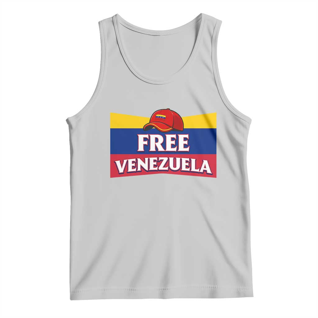 Free Venezuela Flag Patriotic Tank Top Venezuela Pride TS12 Ash Print Your Wear