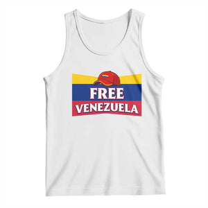 Free Venezuela Flag Patriotic Tank Top Venezuela Pride TS12 White Print Your Wear