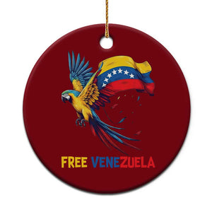 American Venezuela Support Freedom Ceramic Ornament Venezuelan Free TS12 1pc Red Print Your Wear
