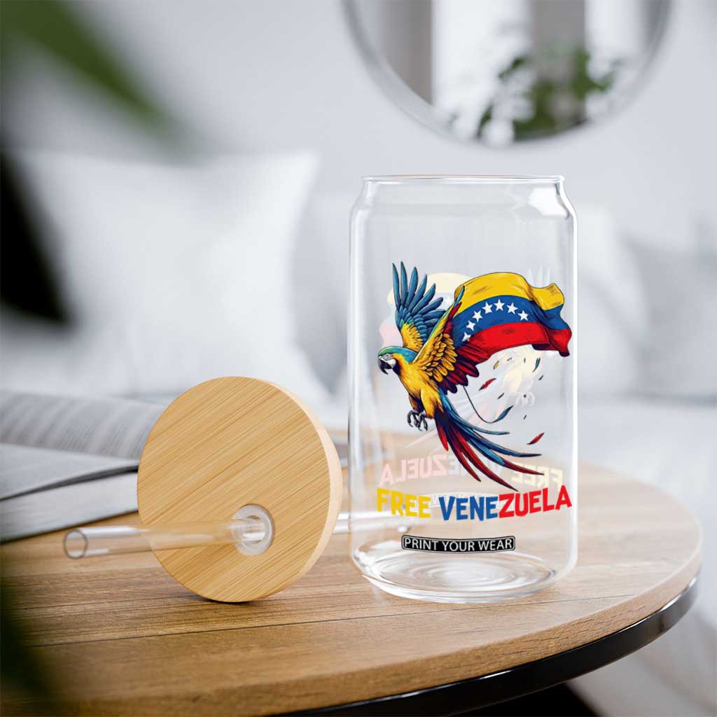 American Venezuela Support Freedom Glass Can Venezuelan Free TS12 Print Your Wear