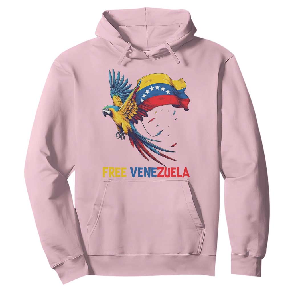 American Venezuela Support Freedom Hoodie Venezuelan Free TS12 Light Pink Print Your Wear