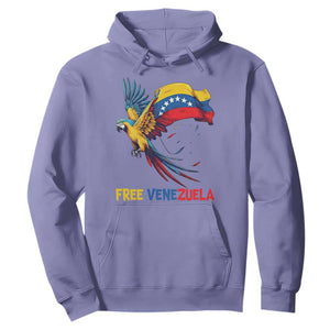 American Venezuela Support Freedom Hoodie Venezuelan Free TS12 Violet Print Your Wear