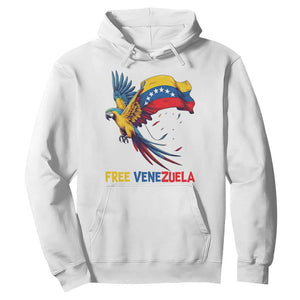 American Venezuela Support Freedom Hoodie Venezuelan Free TS12 White Print Your Wear