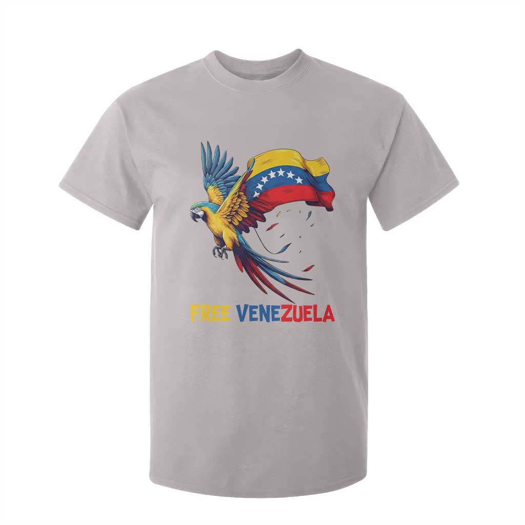 American Venezuela Support Freedom T Shirt For Kid Venezuelan Free TS12 Ice Gray Print Your Wear