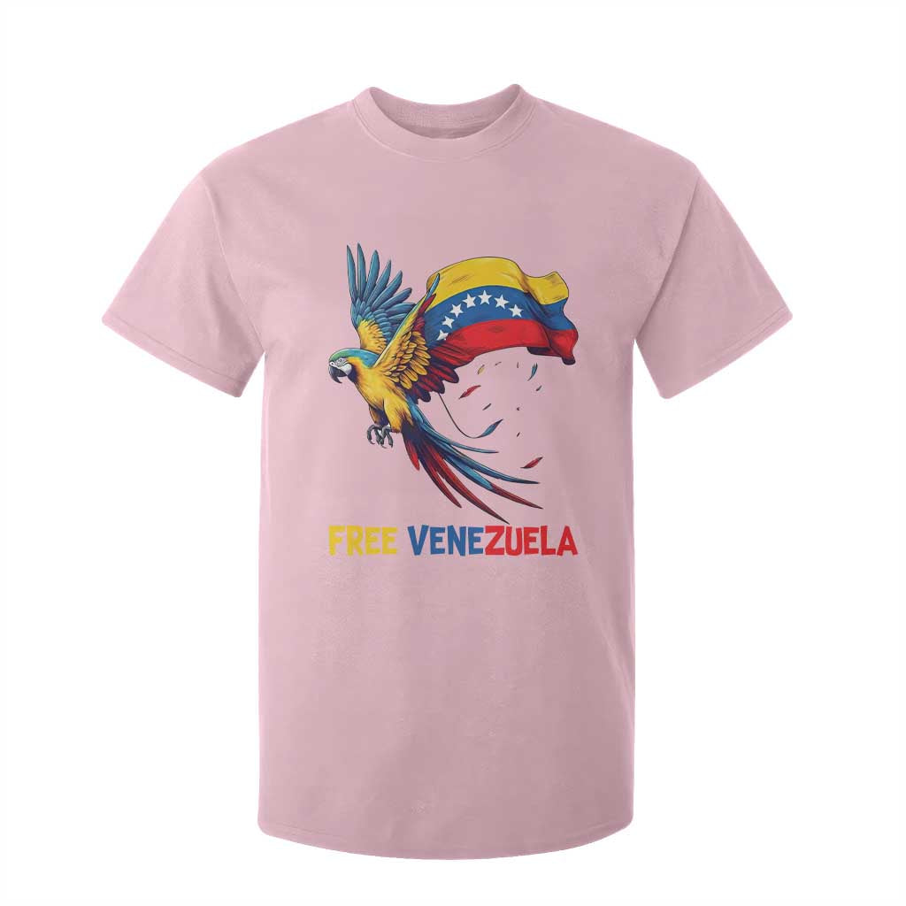 American Venezuela Support Freedom T Shirt For Kid Venezuelan Free TS12 Light Pink Print Your Wear