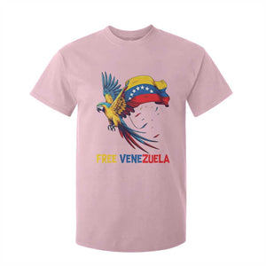 American Venezuela Support Freedom T Shirt For Kid Venezuelan Free TS12 Light Pink Print Your Wear