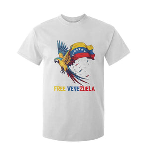 American Venezuela Support Freedom T Shirt For Kid Venezuelan Free TS12 White Print Your Wear