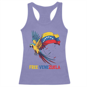 American Venezuela Support Freedom Racerback Tank Top Venezuelan Free TS12 Violet Print Your Wear