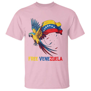 American Venezuela Support Freedom T Shirt Venezuelan Free TS12 Light Pink Print Your Wear