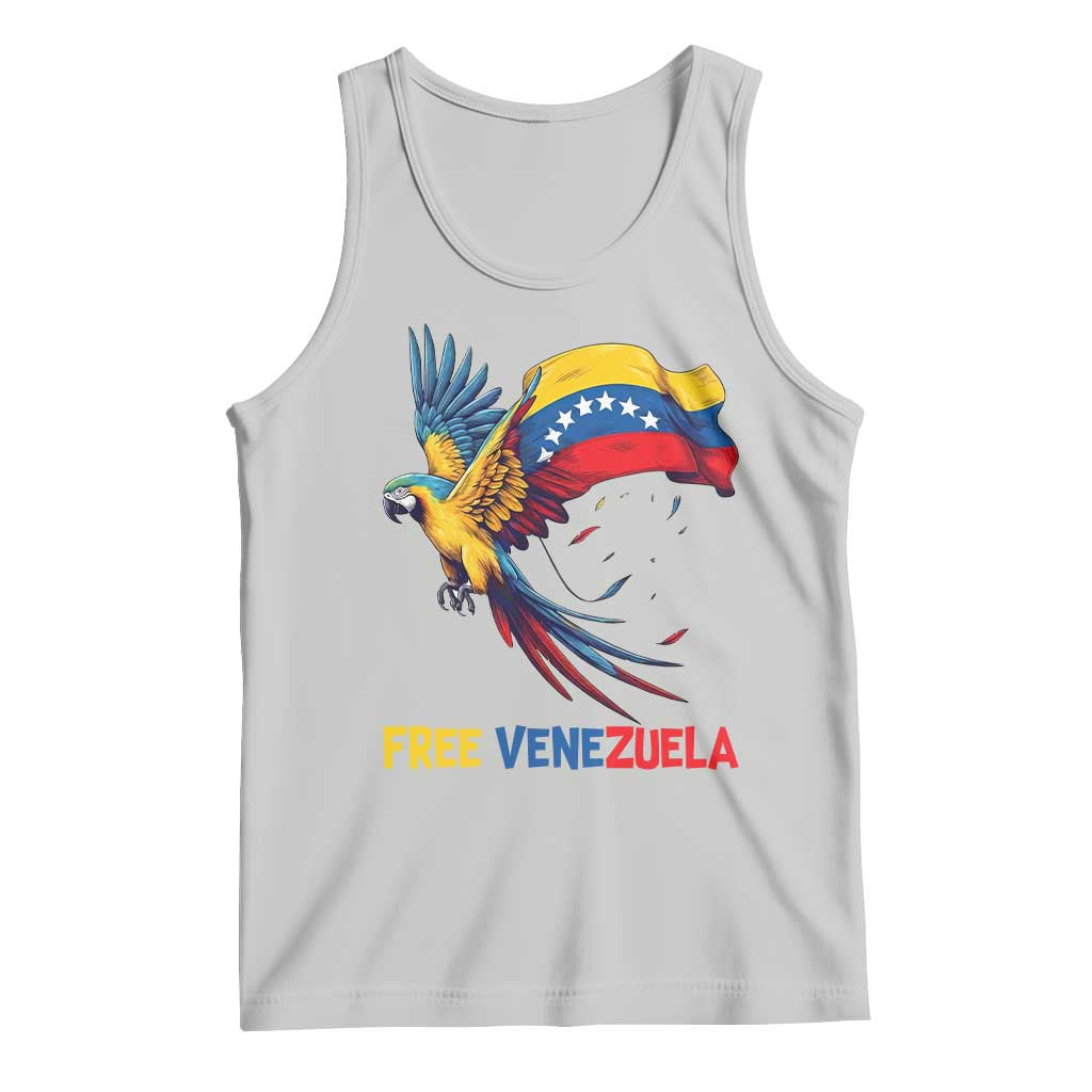 American Venezuela Support Freedom Tank Top Venezuelan Free TS12 Ash Print Your Wear