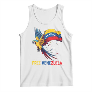 American Venezuela Support Freedom Tank Top Venezuelan Free TS12 White Print Your Wear