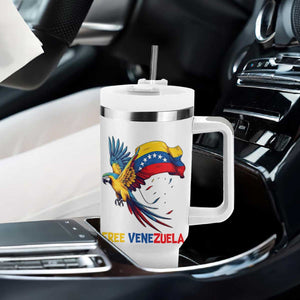 American Venezuela Support Freedom Tumbler With Handle Venezuelan Free TS12 Print Your Wear