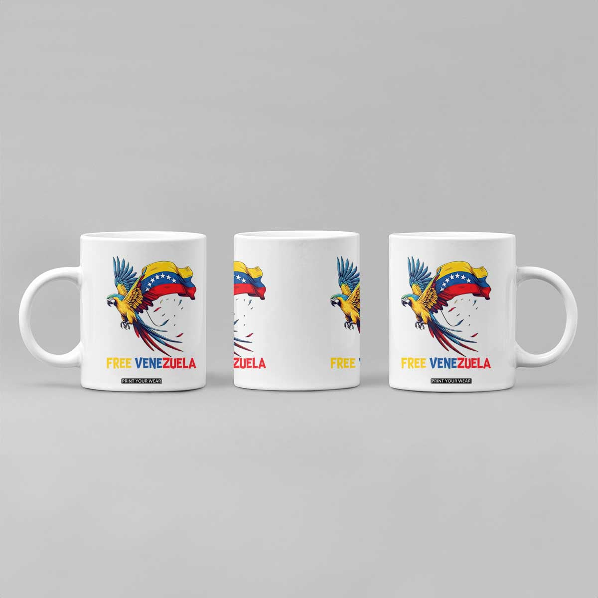 American Venezuela Support Freedom Coffee Mug Venezuelan Free TS12 Print Your Wear