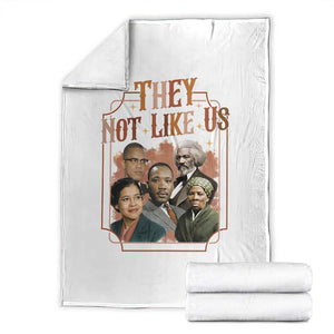 They Not Like Us Throw Blanket African American History Leaders TS12 White Print Your Wear
