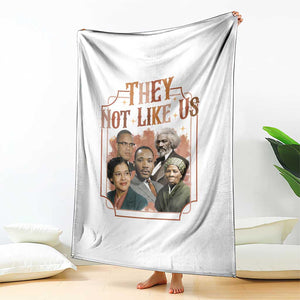 They Not Like Us Throw Blanket African American History Leaders TS12 Print Your Wear