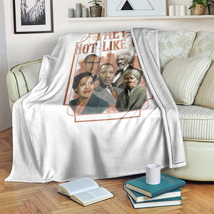 They Not Like Us Throw Blanket African American History Leaders TS12 Print Your Wear