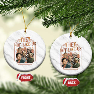 They Not Like Us Ceramic Ornament African American History Leaders TS12 1pc White Marble Print Your Wear
