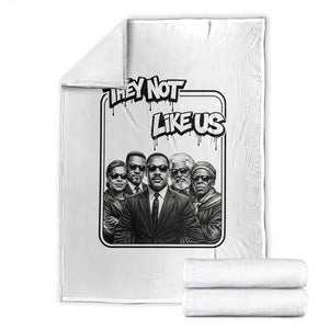 Vintage African American Heroes Throw Blanket They Not Like Us TS12 White Print Your Wear